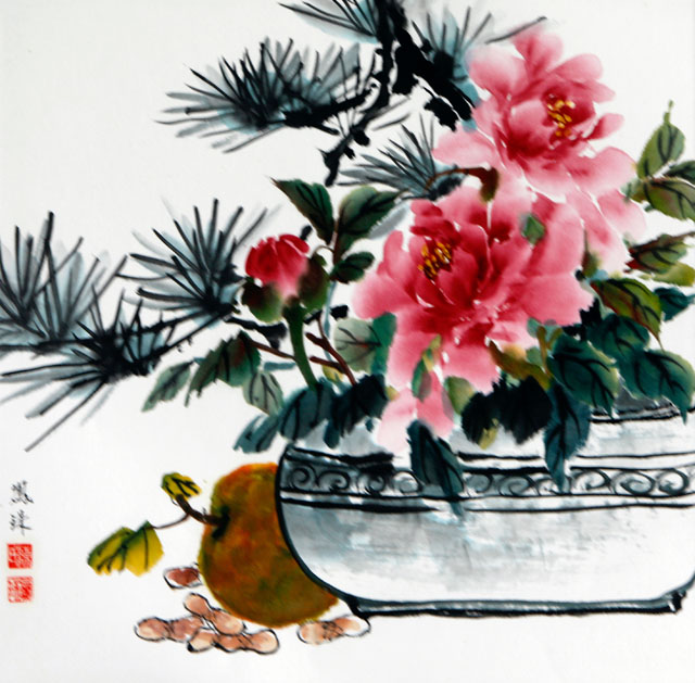 粥会八十周年庆书画作品之六