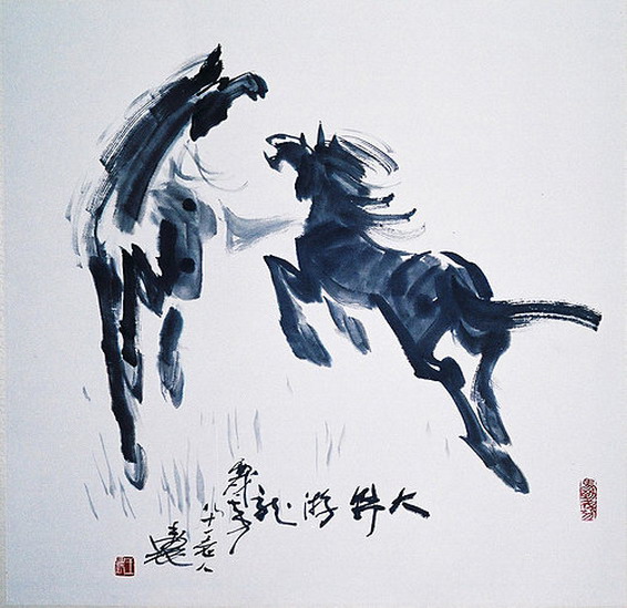 王農師徐悲鴻畫馬開宗立派