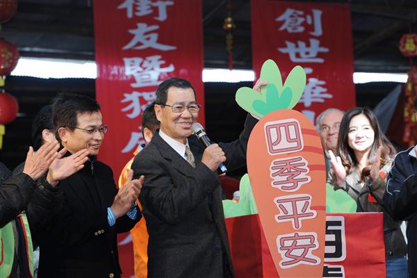 蕭萬長促和諧関懷社會弱勢