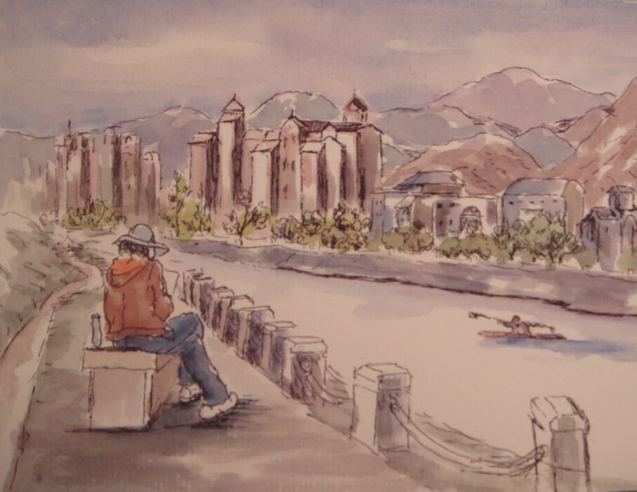 史瑛行旅速写习作上海展品
