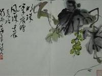 欧豪年花卉画赠明珠二度