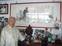 欧豪年范曾合作画大师倩影
