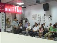 现场挥毫体现书画同源和谐