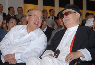 吳伯雄李奇茂佛光緣深且長