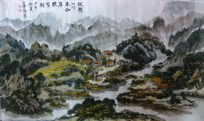 辜瑞兰挥毫祝彰化粥会成立