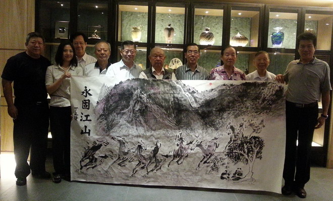 合作画永固江山图提前亮相