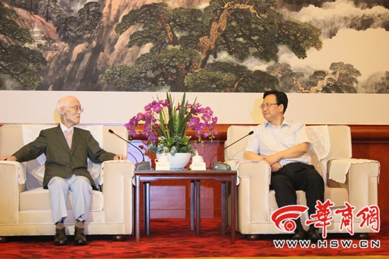陝省常委景俊海会见余光中