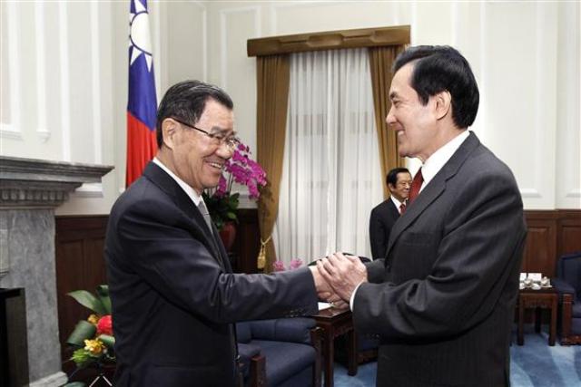 亞太經合會後蕭萬長報成果