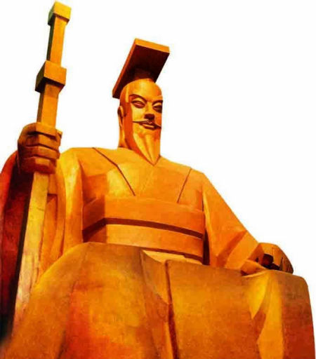 黄山轩辕峰黄帝粥祖大圣像