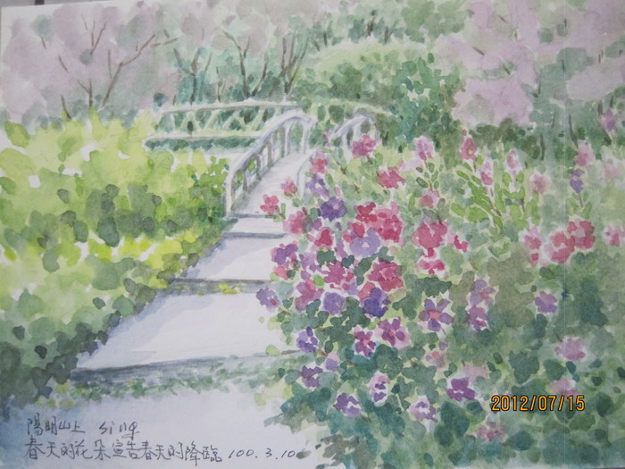 阳明山花季长/史瑛行旅速写